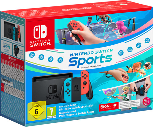 Nintendo Switch Rood/Blauw + Switch Sports + 12 maanden Nintendo Switch Online Main Image