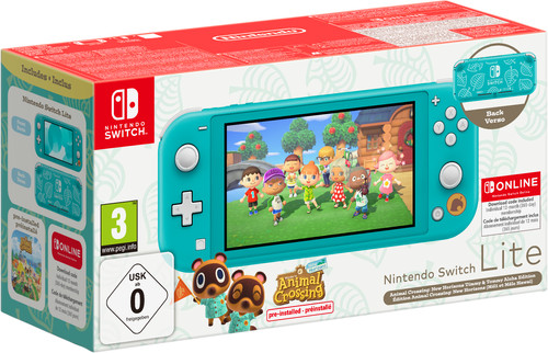 Nintendo Switch Lite Turquoise + Animal Crossing + 12 maanden Nintendo Switch Online Main Image