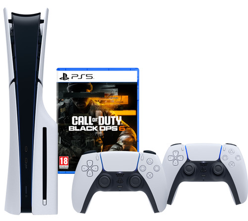 PlayStation 5 Slim Disc Edition + Call of Duty: Black Ops 6 + Extra Controller Wit Main Image