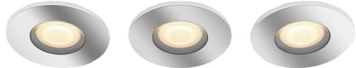 Philips Hue Adore Recessed Spot Light Bathroom White Ambiance - round- Chrome 3-pack + dimmer Main Image