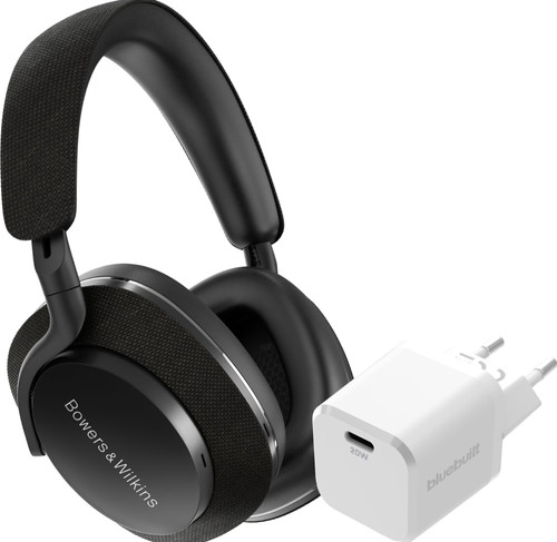 Bowers & Wilkins Px7 S2 Zwart + BlueBuilt Power Delivery Oplader met Usb C Poort 20W Wit Main Image