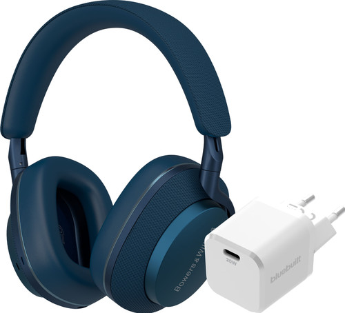 Bowers & Wilkins Px7 S2e Blauw + BlueBuilt Power Delivery Oplader met Usb C Poort 20W Wit Main Image