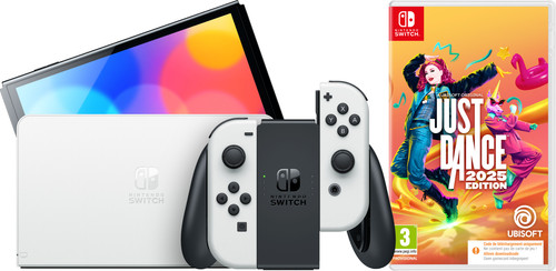 Nintendo Switch OLED Wit + Just Dance 2025 Main Image