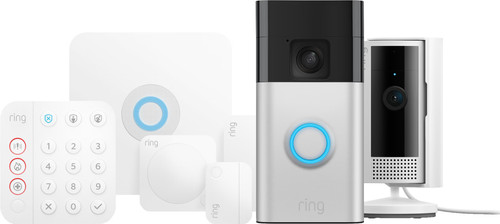 Ring Alarmsysteem + Indoor Cam + Battery Video Doorbell Nikkel Main Image