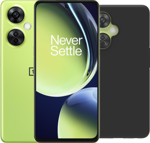 OnePlus Nord CE3 Lite 128GB Groen 5G + BlueBuilt Back Cover Zwart Main Image