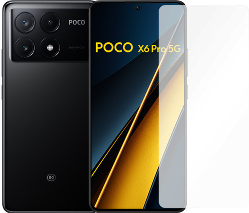 POCO X6 Pro 256GB Zwart 5G + Just in Case Tempered Glass Screenprotector Main Image