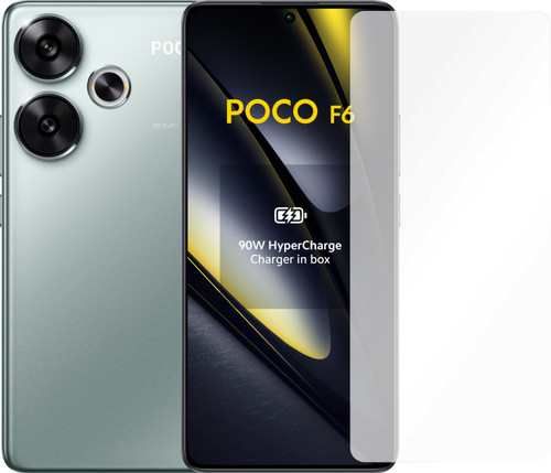 POCO F6 256GB Groen 5G + Just in Case Tempered Glass Screenprotector Main Image