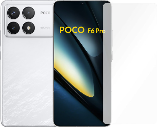 POCO F6 Pro 256GB Wit 5G + Just in Case Tempered Glass Screenprotector Main Image