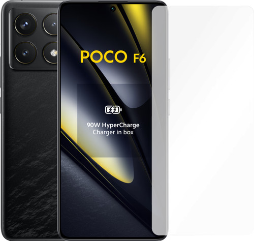 POCO F6 Pro 256GB Zwart 5G + Just in Case Tempered Glass Screenprotector Main Image