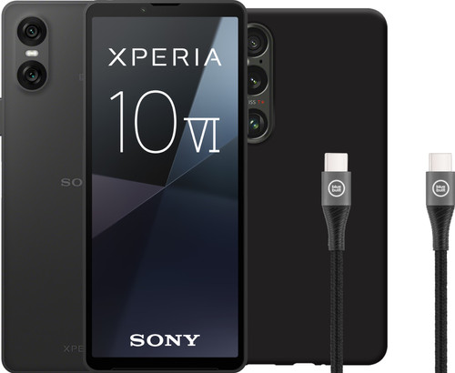 Sony Xperia 10 VI 128GB Zwart 5G + Accessoirepakket Main Image