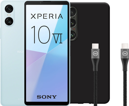 Sony Xperia 10 VI 128GB Blauw 5G + Accessoirepakket Main Image