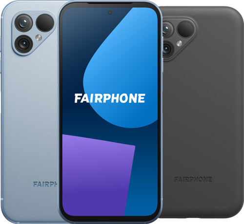 Fairphone 5 256GB Blue 5G + Fairphone Protective Back Cover Black Main Image