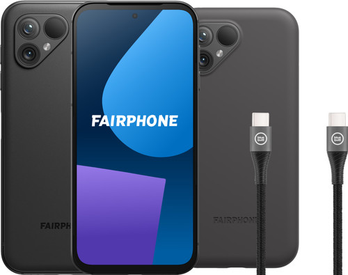 Fairphone 5 256GB Zwart 5G + Accessoirepakket Main Image