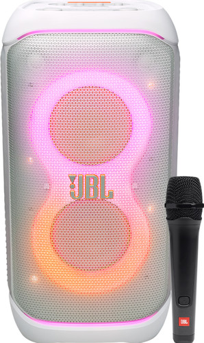 JBL Partybox 320 Wit + Bedrade Microfoon Main Image