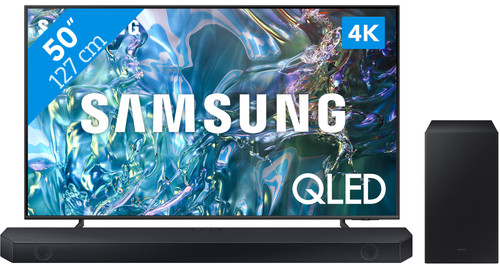 Samsung QLED 4K 50Q64D (2024) + Samsung HW-Q60C (2023) Main Image