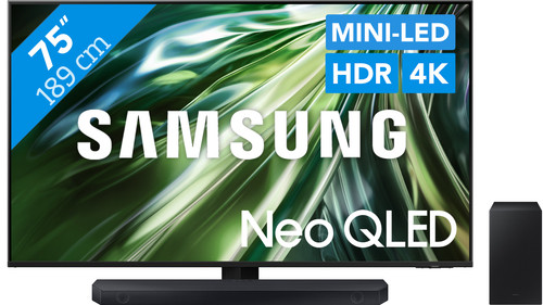 Samsung Neo QLED 4K 75QN90D (2024) + Samsung HW-Q60C (2023) Main Image