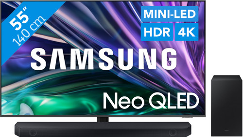 Samsung Neo QLED 4K 55QN86D (2024) + Samsung HW-Q60C (2023) Main Image