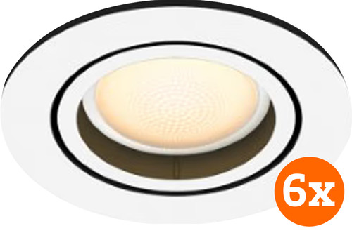 Philips Hue Milliskin Recessed Spot Light White Ambiance - Round - White - 6-pack Main Image