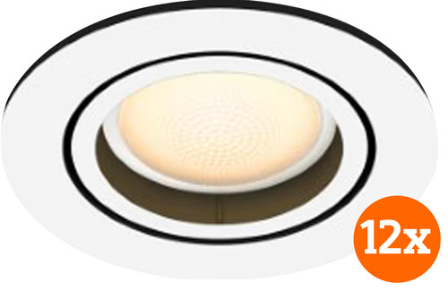 Philips Hue Milliskin Recessed Spot Light White Ambiance - Round - White - 12-pack Main Image