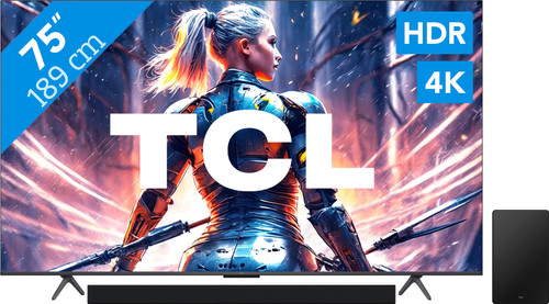 TCL QLED 75C71B + TCL Q75H Main Image