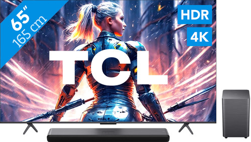 TCL QLED 65C71B + TCL S55H 2.1 Soundbar Main Image