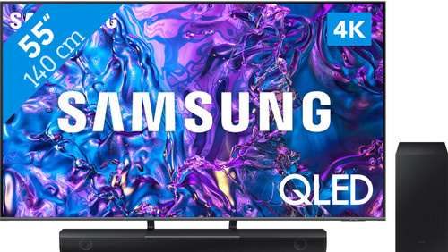 Samsung QLED 4K 55Q74D (2024) + Samsung HW-B530 (2022) Main Image