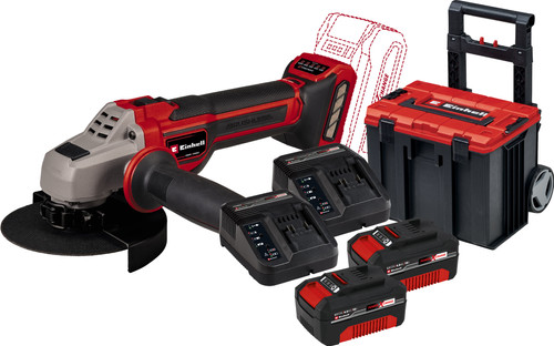 Einhell TP-AG 18/125 CE Q Li Solo 4,0 Ah Accu (2x) E-Case L Starterspakket Main Image