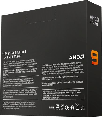 AMD Ryzen 9 9950X achterkant