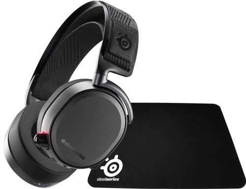 SteelSeries Arctis Pro Wireless + QcK Small Muismat Main Image