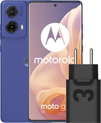 Motorola Moto G85 Grijs 5G + Motorola Oplader 30W Zwart + Usb C Kabel 1m Zwart Kunststof Main Image