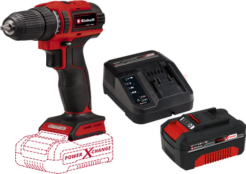 Einhell TE-CD 18/40 Li BL Solo + Einhell 18 V/4.0 Ah Starter Kit Main Image