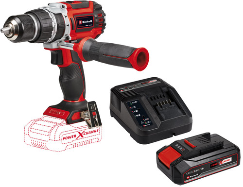 Einhell TP-CD 18/60 Li-i BL Solo + Einhell Power-X-Change 2,5 Ah Accu en oplader Main Image