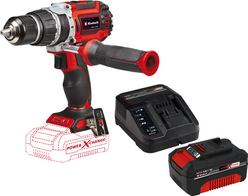 Einhell TP-CD 18/60 Li-i BL Solo + Einhell 18 V/4.0 Ah Starter Kit Main Image