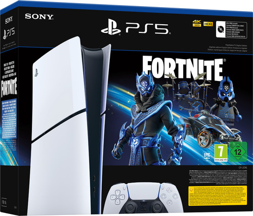 PlayStation 5 Slim Digital Edition + Fortnite Voucher Main Image