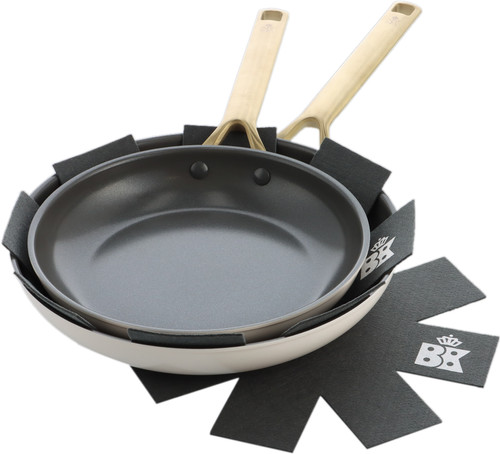 BK Sublime Frying Pan Set 24cm + 28cm Cream Main Image