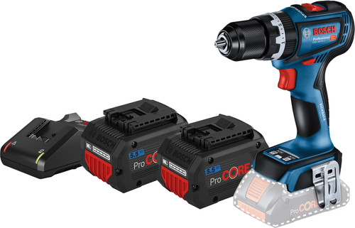 Bosch Professional GSB 18V-90 C 5.5Ah ProCORE Battery (2x) Starter Kit Main Image