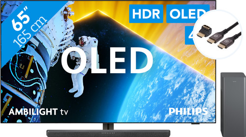 Philips 65OLED809 - Ambilight (2024) + Philips TAB6309 + BlueBuilt HDMI Kabel Main Image