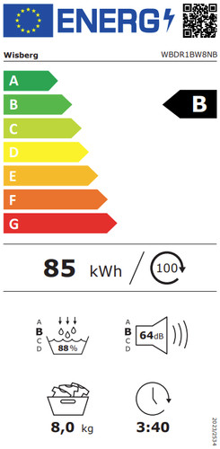 Wisberg WBDR1BW8NB energy label