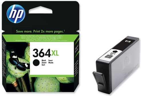 HP 364XL Cartridge Zwart - - 23.59u, morgen in huis