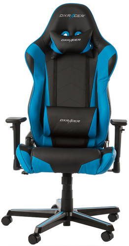 DXRacer RACING Gaming Chair Zwart/Blauw Main Image