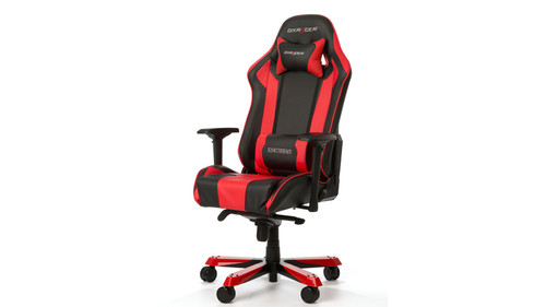DXRacer KING Gaming Chair Zwart/Rood voorkant