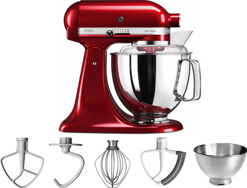 Patois regenval Zeeman KitchenAid Artisan Mixer 5KSM175PS Appelrood - Coolblue - Voor 23.59u,  morgen in huis