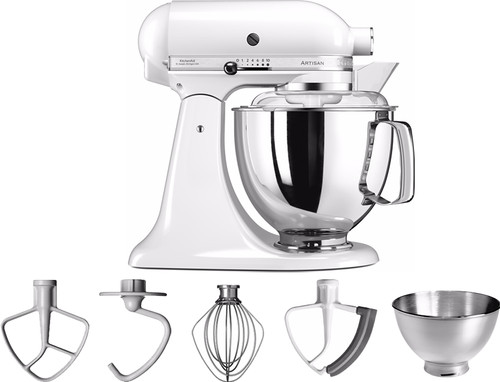 bros klap Inspiratie KitchenAid Artisan Mixer 5KSM175PSEWH Wit - Coolblue - Voor 23.59u, morgen  in huis