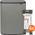 Brabantia Bo Touch Bin 60 Liter Mineral Concrete Grey + Vuilniszakken (120 stuks)