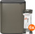 Brabantia Bo Touch Bin 60 Liter Platinum + Vuilniszakken (120 stuks)