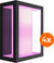 Philips Hue Impress muurlamp White and Color zwart breed 4-pack