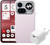 Nothing Phone (4a) Pro 256GB Roze 5G + BlueBuilt Oplader met Usb C Poort 45W Wit