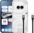 Nothing Phone (2a) 256GB Wit 5G + BlueBuilt Usb C Kabel 1,5m Nylon Zwart