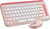 Logitech Pop Icon Combo toetsenbord en muis set Rose