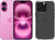 Apple iPhone 16 128GB Roze + BlueBuilt Protective Back Cover Transparant